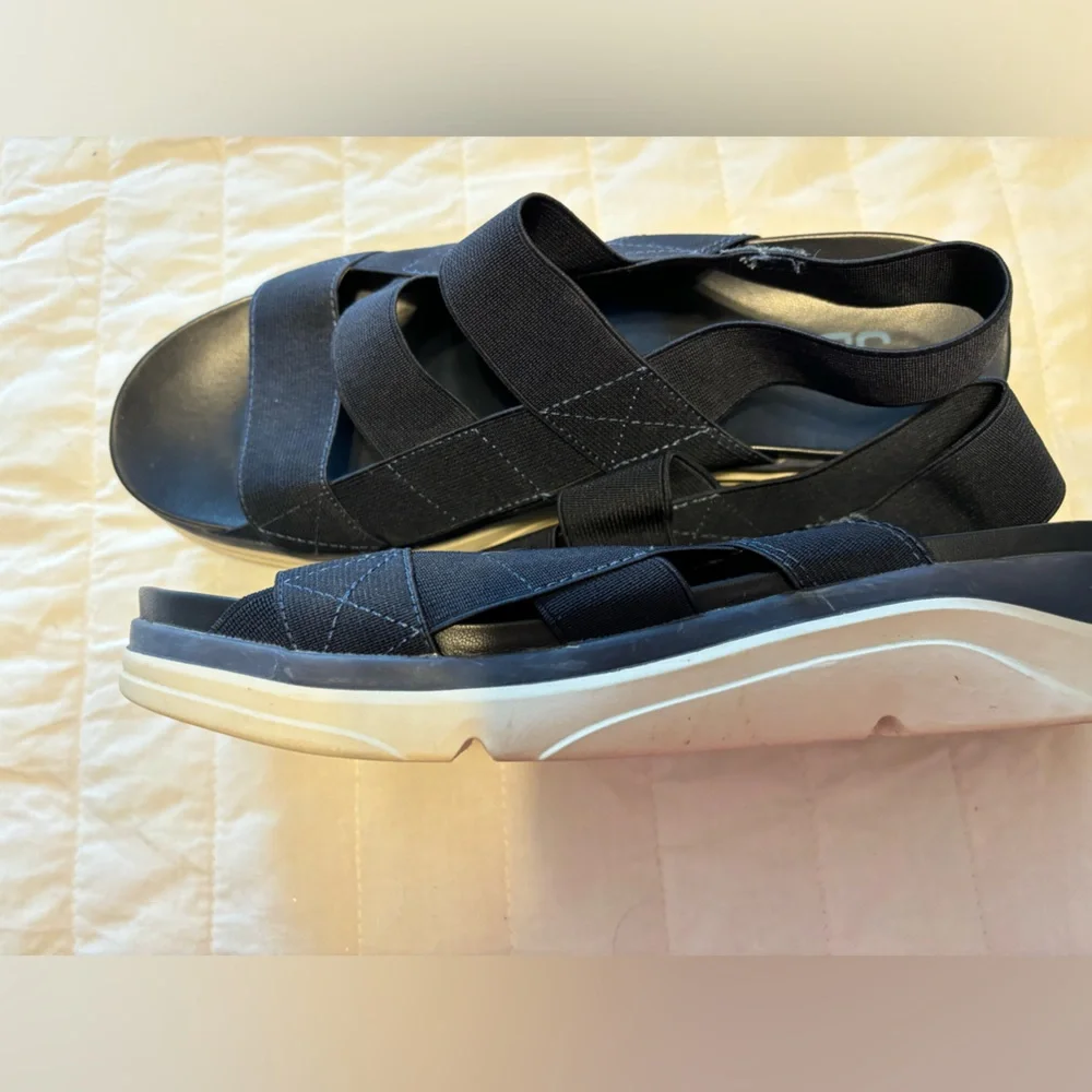 JBU By‎ Jambu Womens Strappy Navy Blue Sandals -AVA- 9.5 EUC